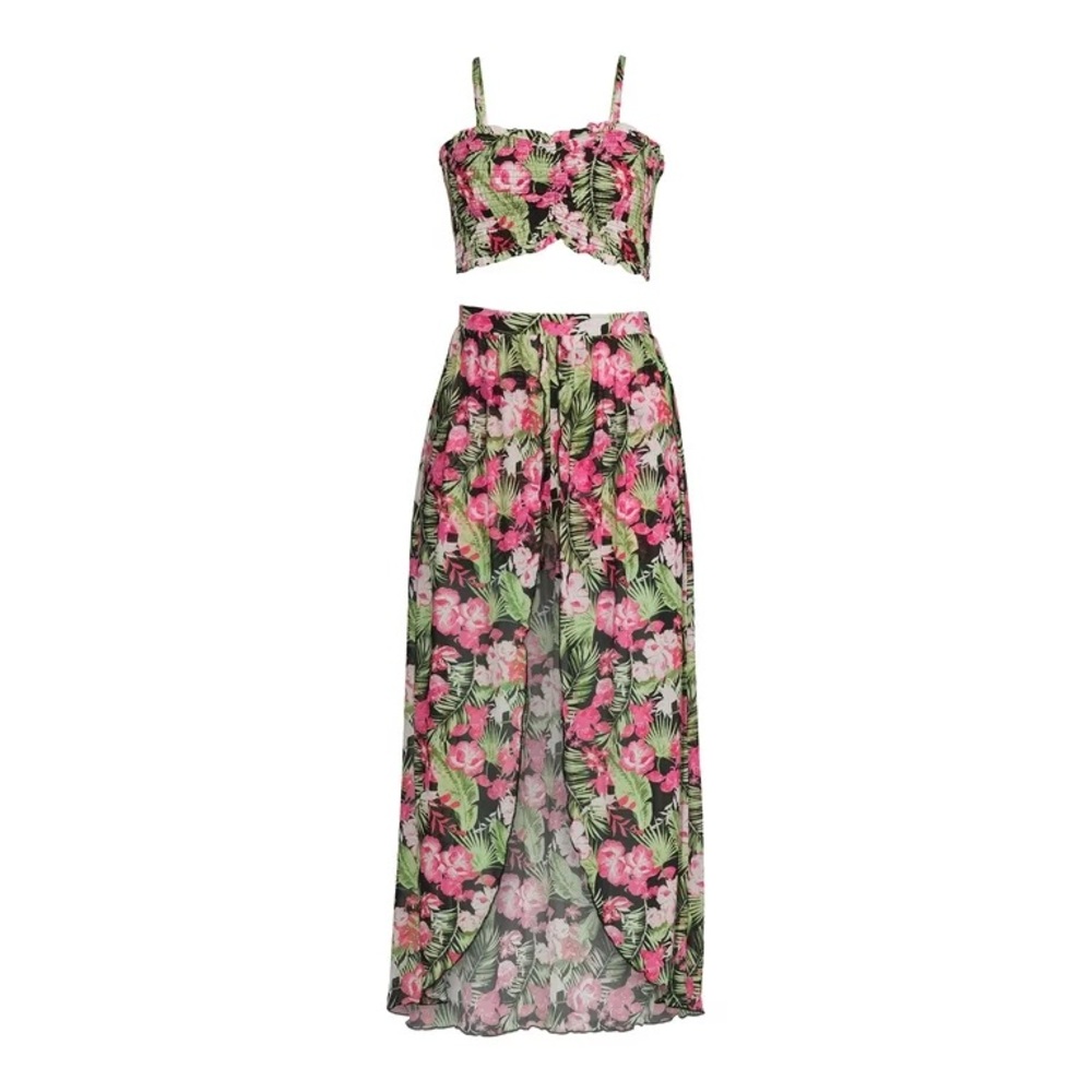 No Boundaries Ruched Top with Skirt